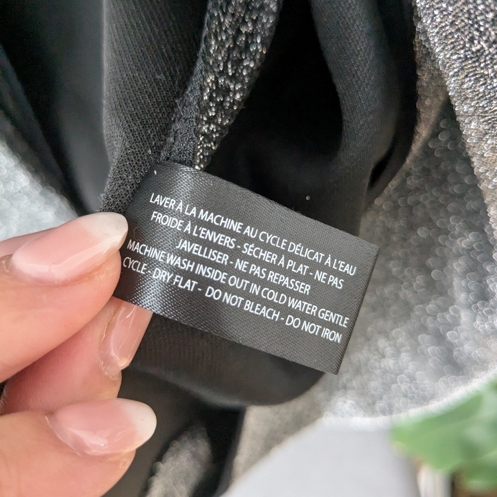 Icone by Simons Silver/Black metallic blazer - size 10 - Picture 4 of 5